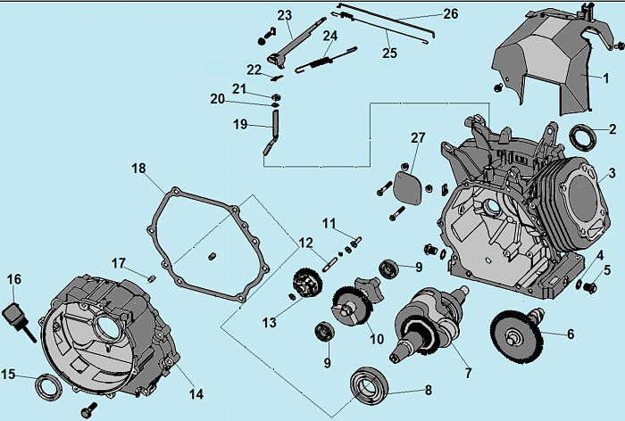 3 ДЕТАЛИ ДВИГАТЕЛЯ - БЛОК - СВЕЧА - ГОЛОВКА - КЛАПАНА - ПРОКЛАДКИ GG6500 ГЕНЕРАТОР CHAMPION