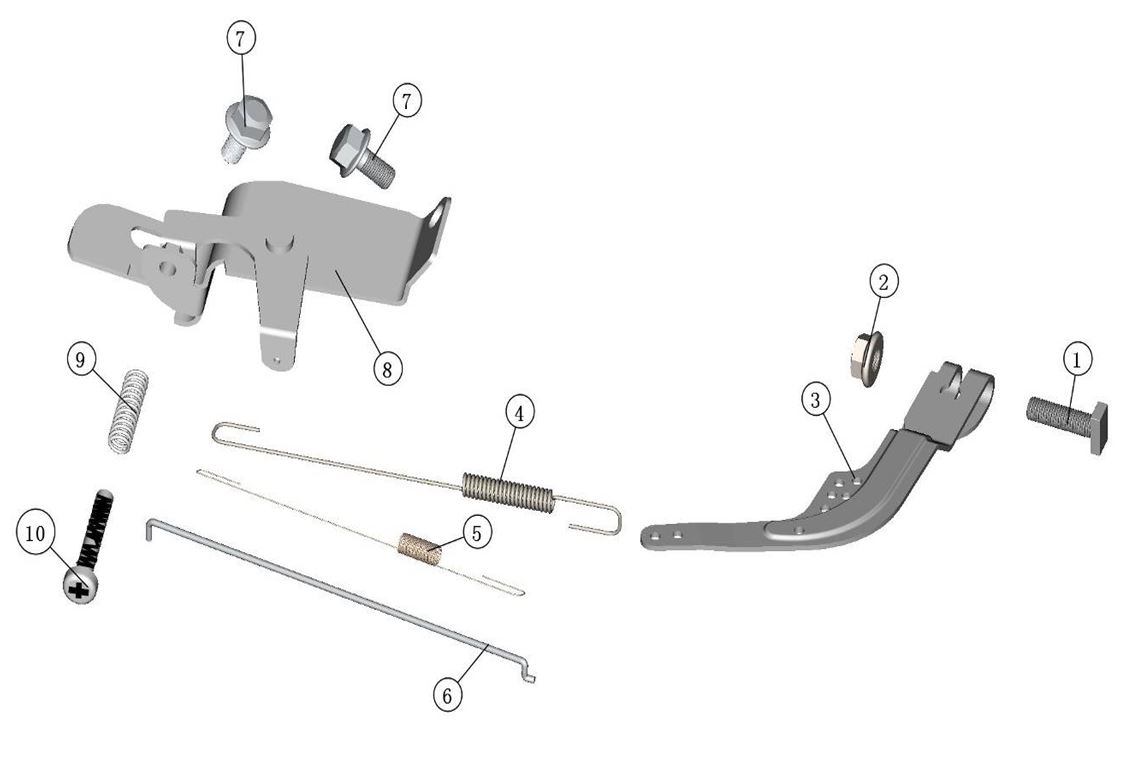 ЗАПЧАСТИ ДЛЯ ГЕНЕРАТОРА БЕНЗИНОВОГО ELITECH СГБ 3000Р (РЕГУЛЯТОР ОБОРОТОВ)