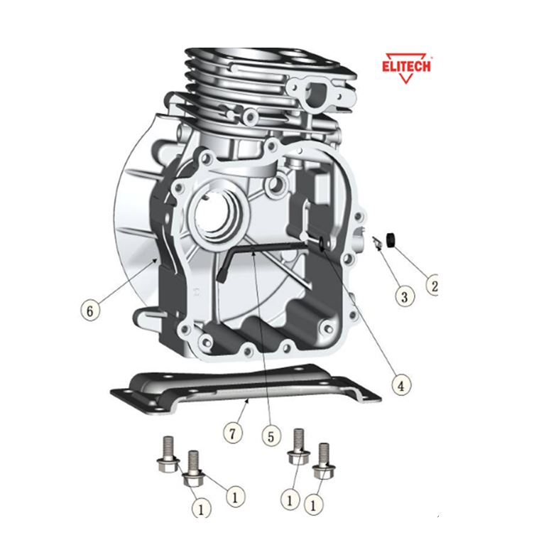 ЗАПЧАСТИ ДЛЯ МОТОПОМПЫ БЕНЗИНОВОЙ ELITECH МБ 210 Д 40 (КАРТЕР)