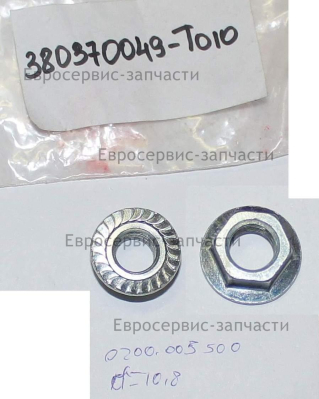 Гайка фланцевая M12х1,25