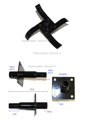 Шнек внешний в сборе (правый)