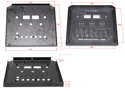 Панель передняя верхняя (металлическая)