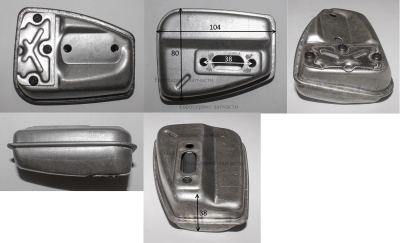 Глушитель 6х33 габ.80х60-98 вытянутый 9440-923168-01: Т750