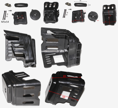 Фильтр воздушный в сборе (прямоугольный)