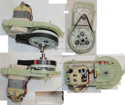 Электродвигатель в сборе. 8440-511004-0000010. ЕК 1600Н