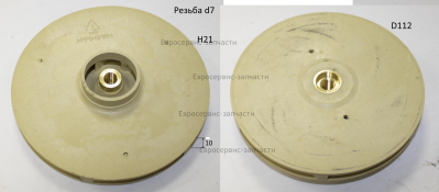 Колесо рабочее D.112х21 мм, М8