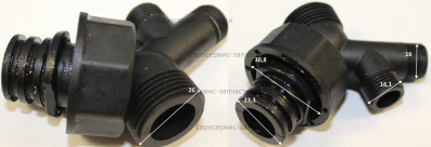 Коннектор 4-штырьевой в сборе с гайкой