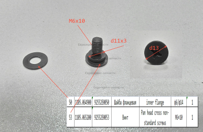 Шайба фланцевая