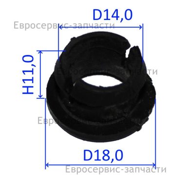 Втулка упора рычага поворота желоба (пластиковая)