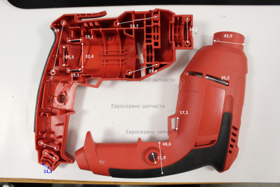 Корпус левая часть  313063   Д550РЭ
