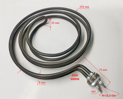 Нагревательный элемент 220V 3kW для ТЭП-15000К(18) BG
